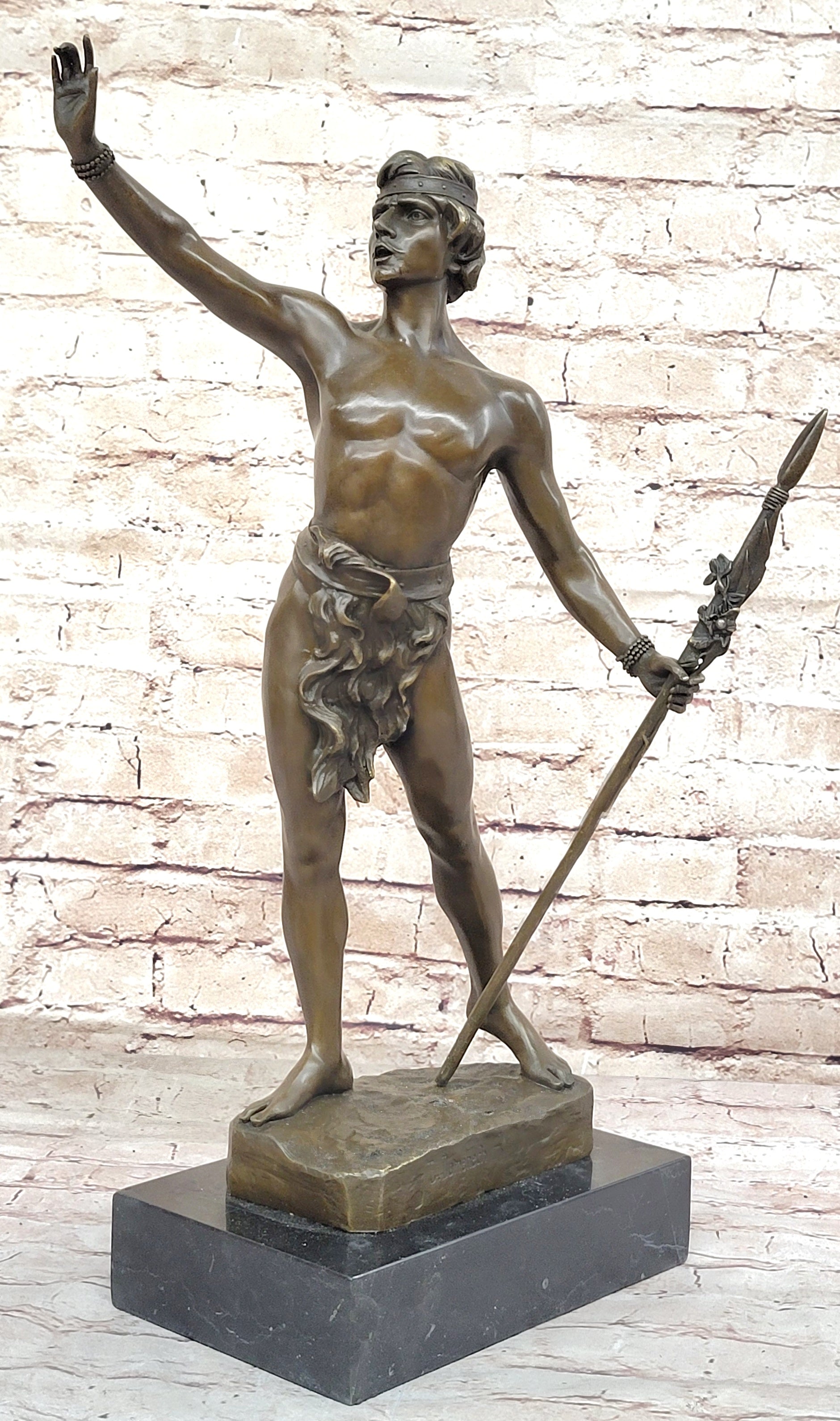 Tarzan King of the Jungle - Bronze Sculpture by L. Domenech