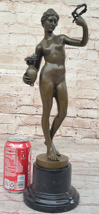 Nude Woman Female Genuine Bronze Sculpture by Adriaen de Vries