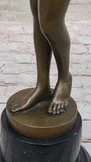 Nude Woman Female Genuine Bronze Sculpture by Adriaen de Vries