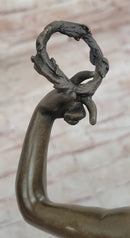 Nude Woman Female Genuine Bronze Sculpture by Adriaen de Vries
