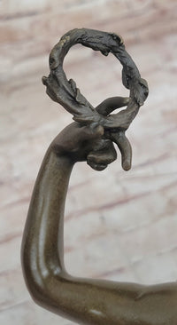 Nude Woman Female Genuine Bronze Sculpture by Adriaen de Vries