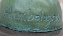 Nude Flying Mercury Caduceus Green Patina Bronze Sculpture Giambologna