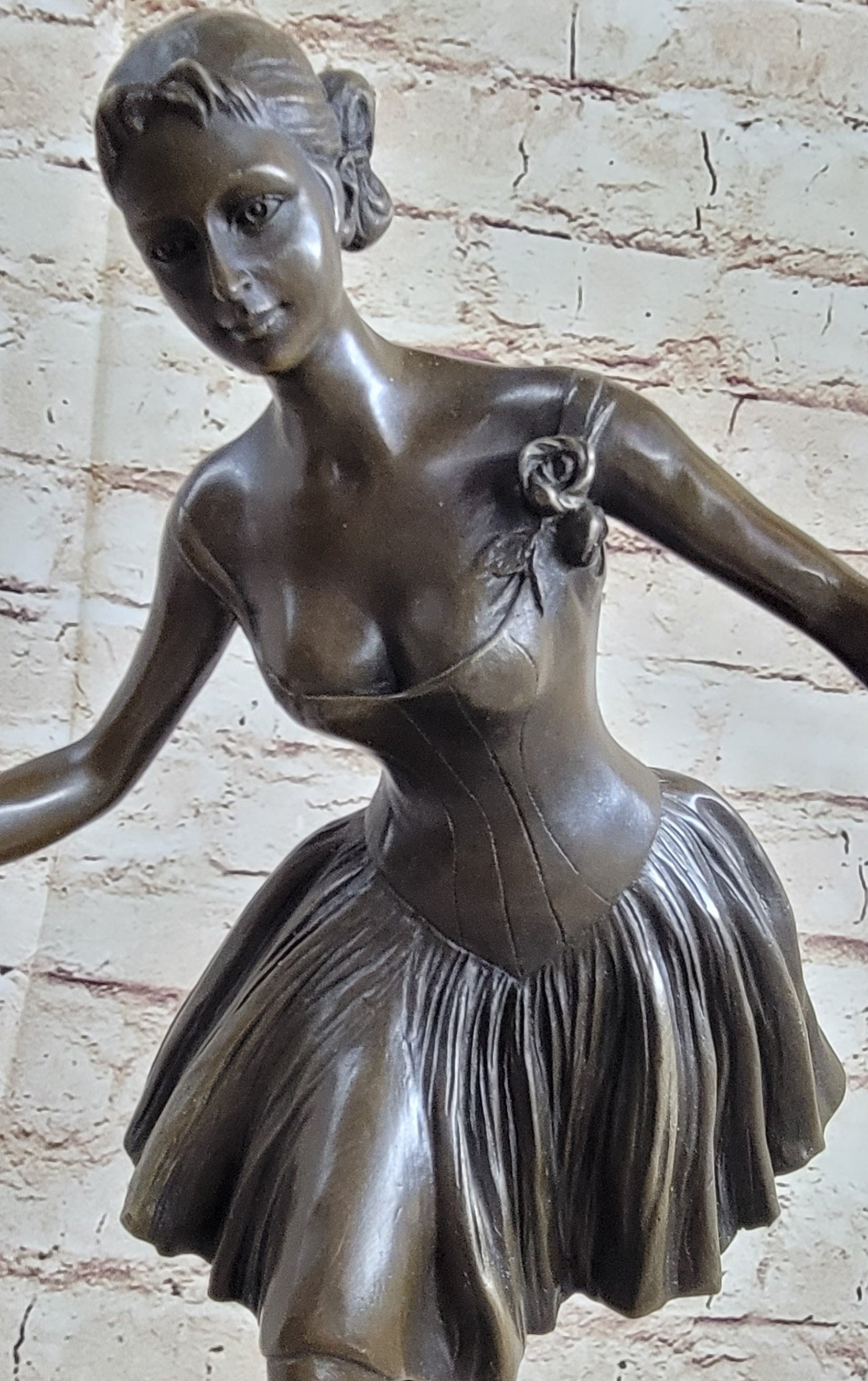 Natacha Nattova Ballerina Bronze Sculpture 15.5" x 9"