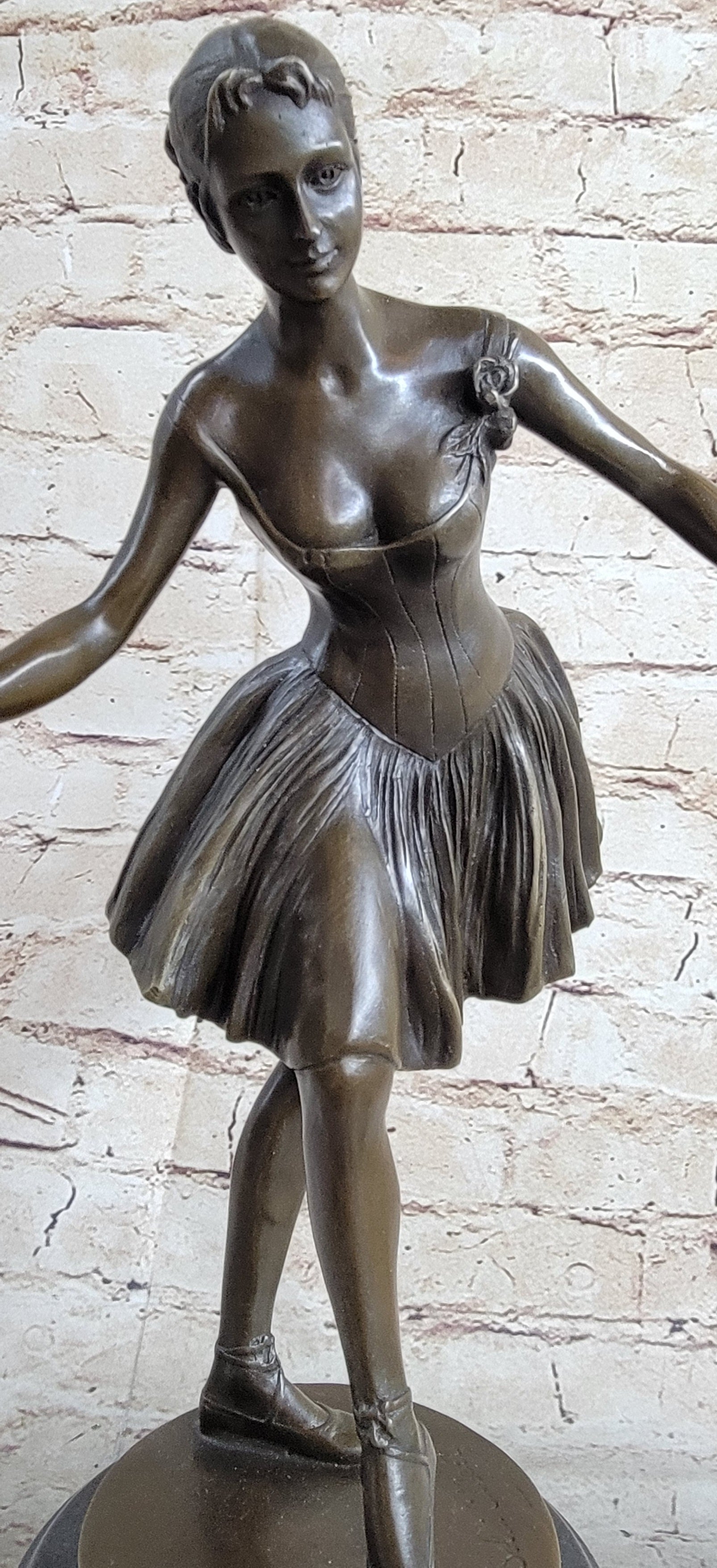 Natacha Nattova Ballerina Bronze Sculpture 15.5" x 9"