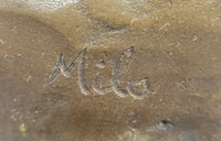 Genuine Bronze Sculpture Statue Marble Base Western Copper Ornament by Milo