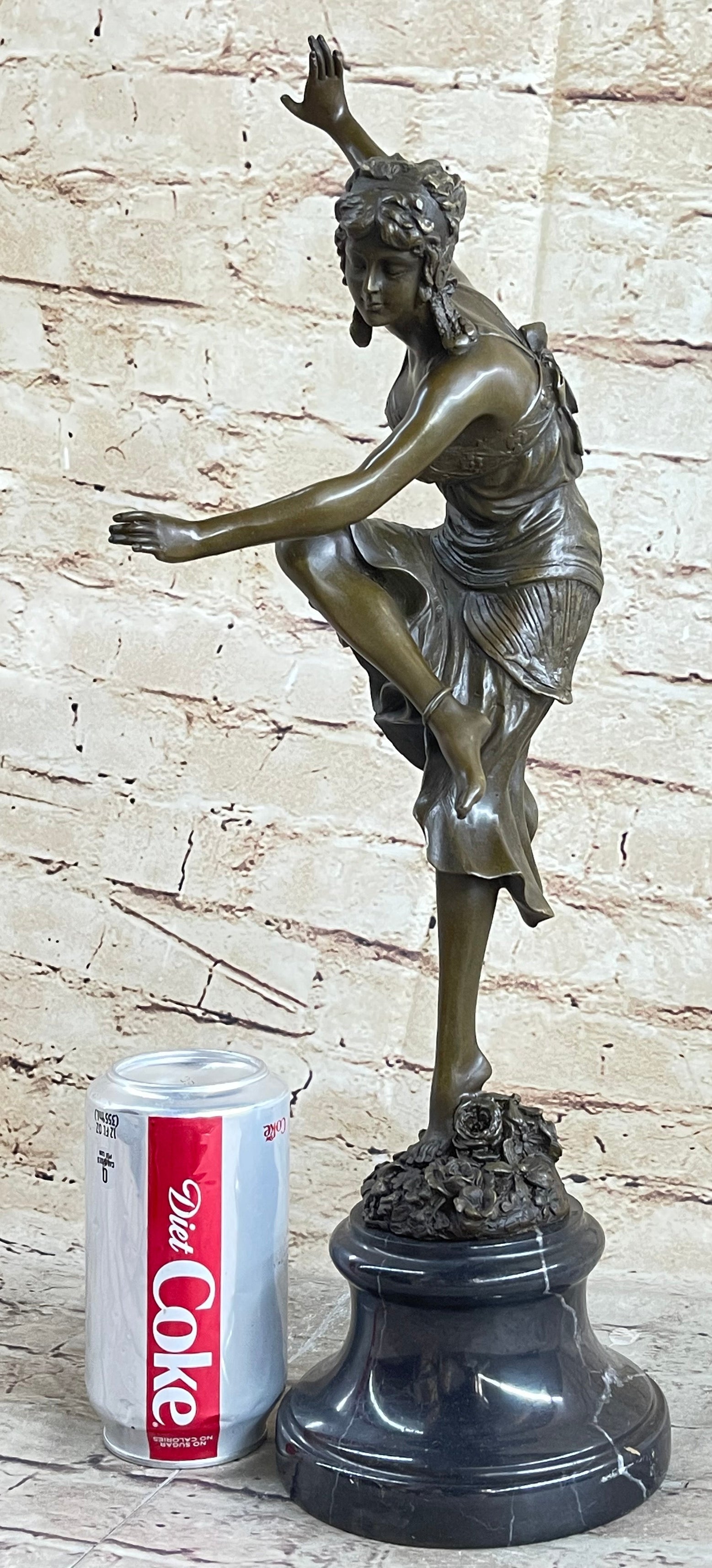 Claire Colinet French Lost Wax Dancer Bronze Sculpture