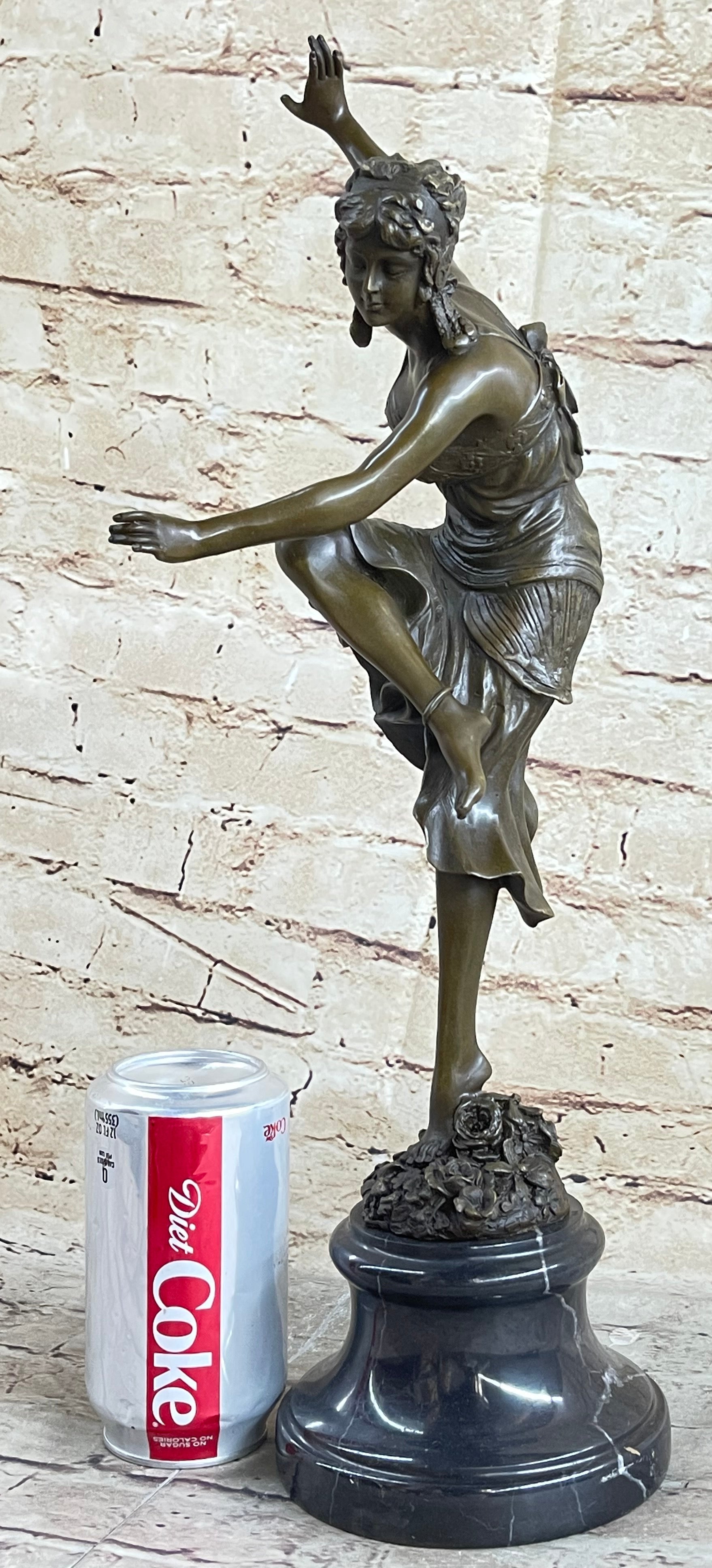 Claire Colinet French Lost Wax Dancer Bronze Sculpture