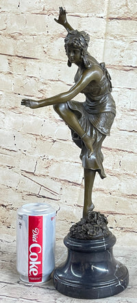 Claire Colinet French Lost Wax Dancer Bronze Sculpture