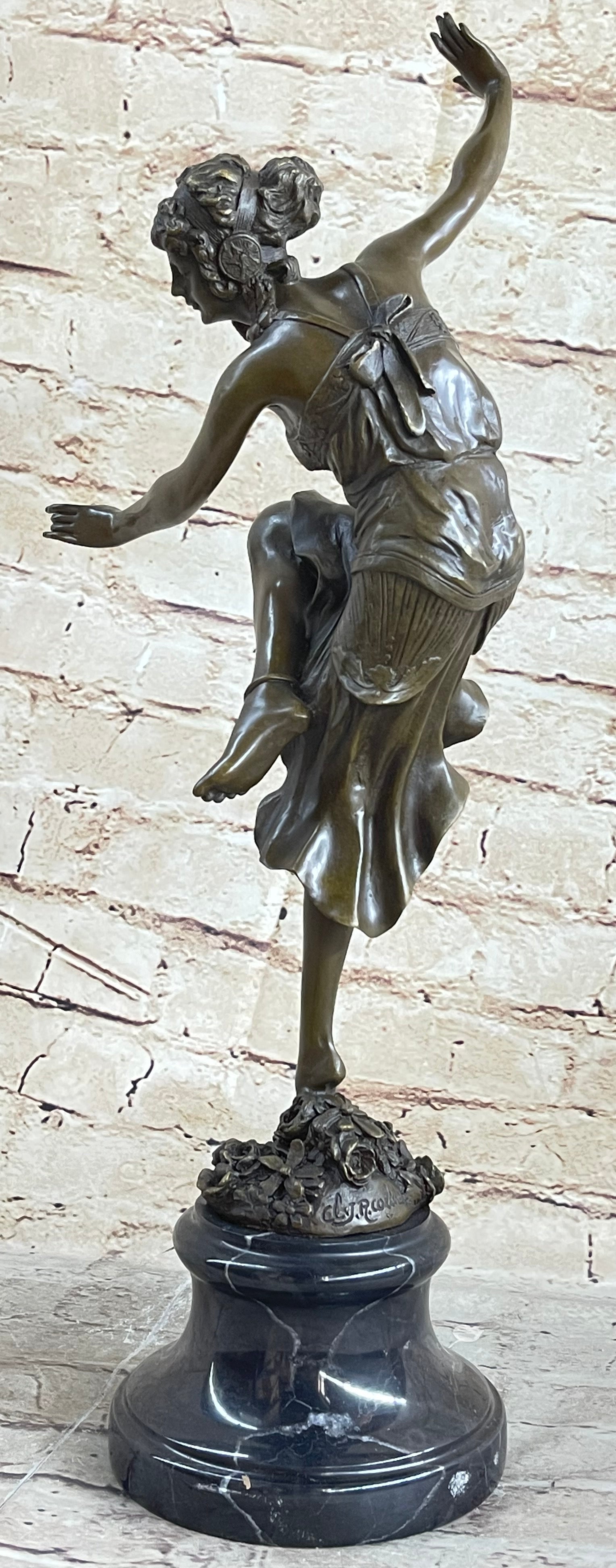 Claire Colinet French Lost Wax Dancer Bronze Sculpture