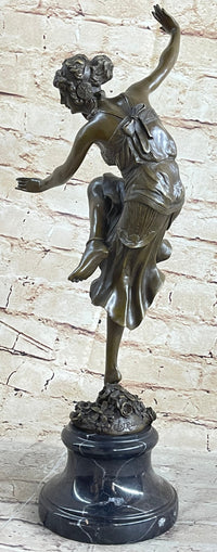 Claire Colinet French Lost Wax Dancer Bronze Sculpture