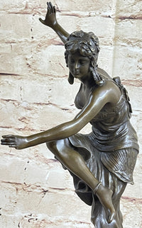 Claire Colinet French Lost Wax Dancer Bronze Sculpture