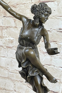 Claire Colinet French Lost Wax Dancer Bronze Sculpture