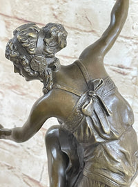 Claire Colinet French Lost Wax Dancer Bronze Sculpture