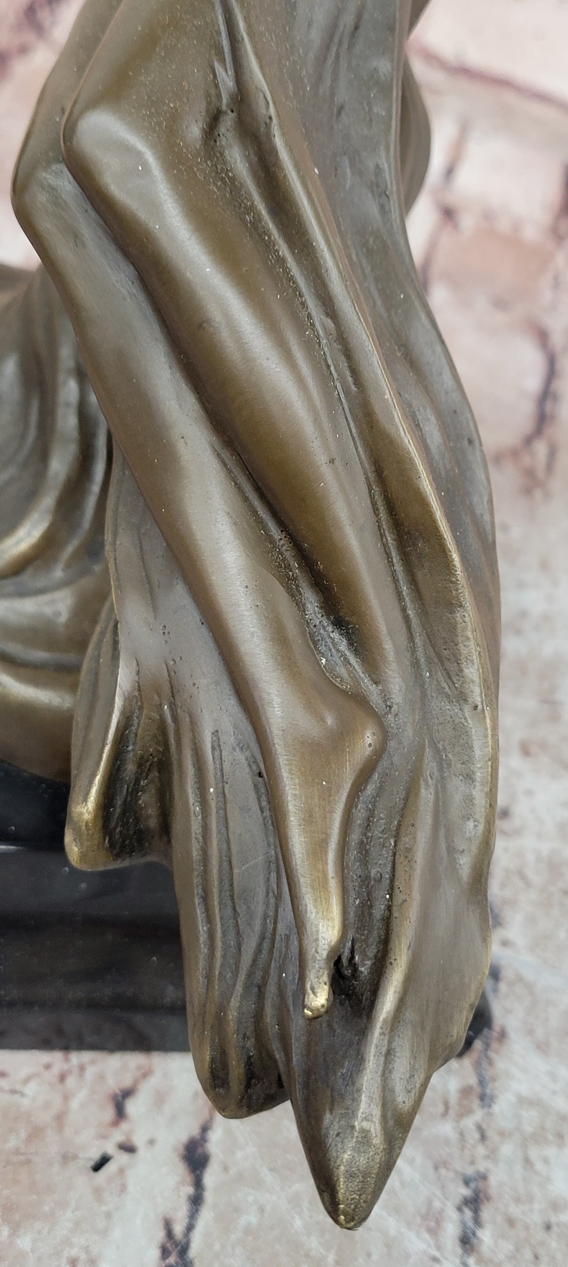 CHARLES LOUCHET WAVE EROTIC NYMPH BRONZE SCULPTURE ART DECO FIGURINE FIGURE SALE