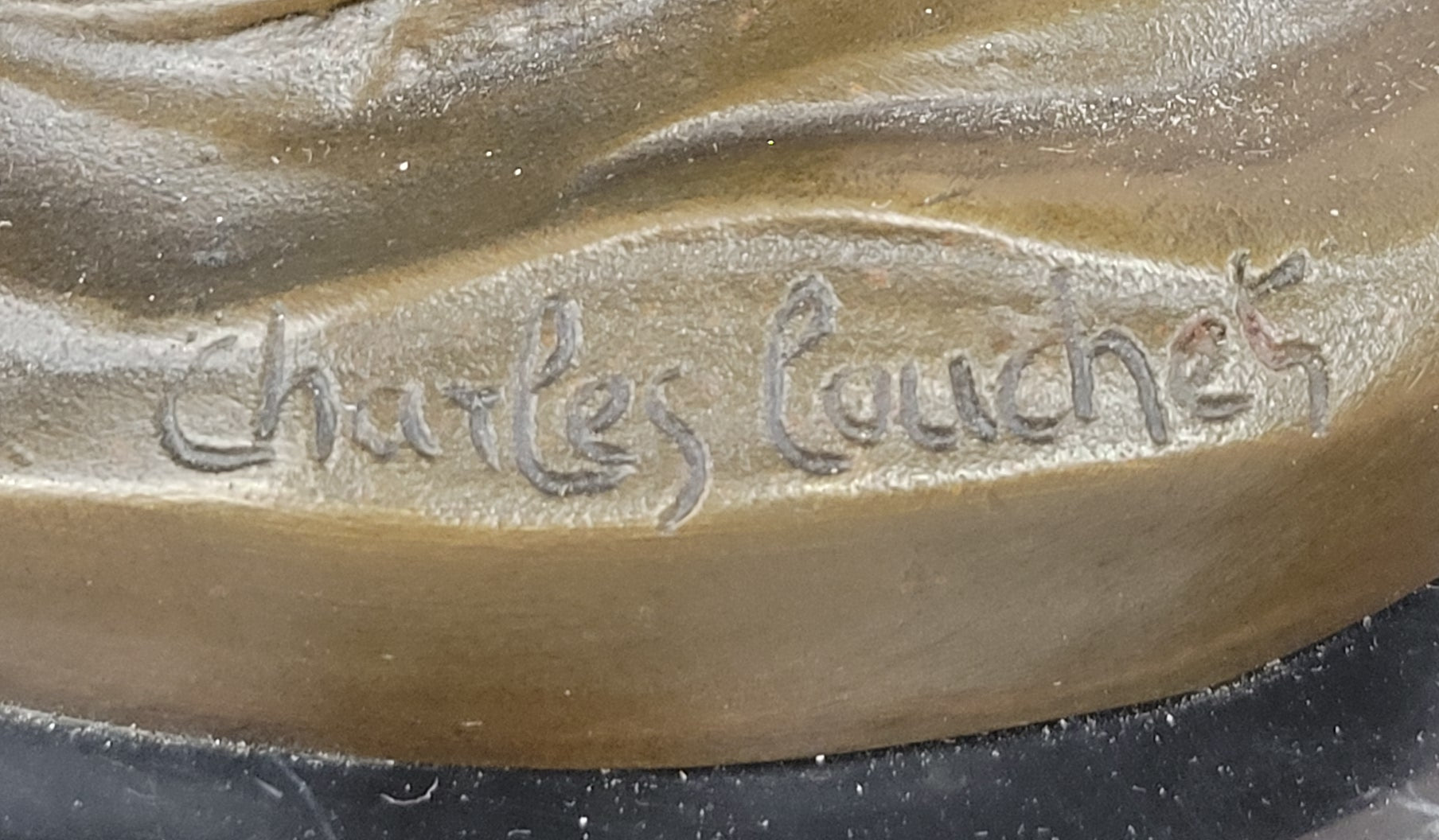 CHARLES LOUCHET WAVE EROTIC NYMPH BRONZE SCULPTURE ART DECO FIGURINE FIGURE SALE