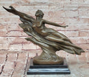 CHARLES LOUCHET WAVE EROTIC NYMPH BRONZE SCULPTURE ART DECO FIGURINE FIGURE SALE