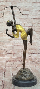 Bronze Sculpture Art Deco Figurines Diana Pierre le Faguays Cold Paint Statue