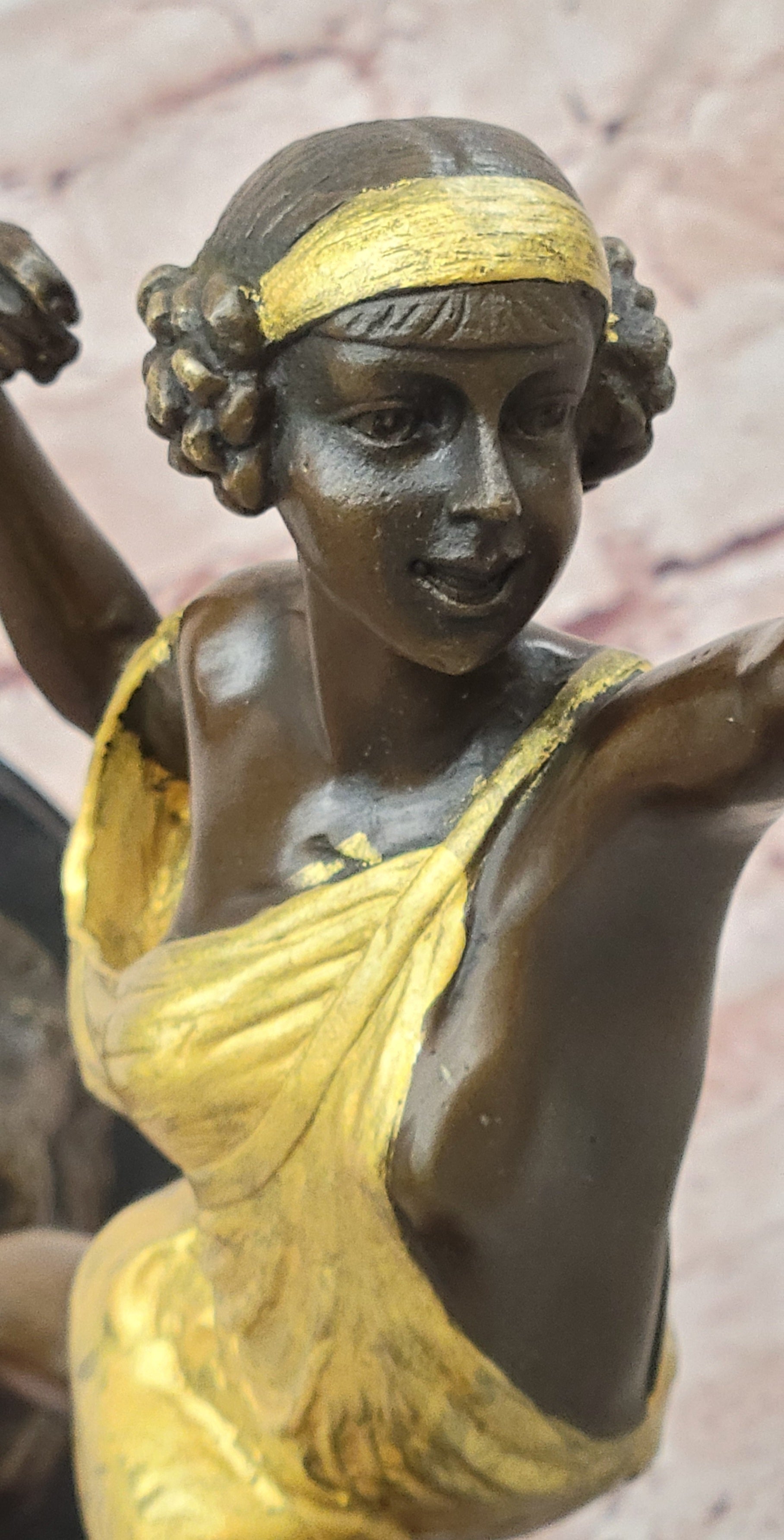 Bronze Sculpture Art Deco Figurines Diana Pierre le Faguays Cold Paint Statue