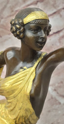 Bronze Sculpture Art Deco Figurines Diana Pierre le Faguays Cold Paint Statue