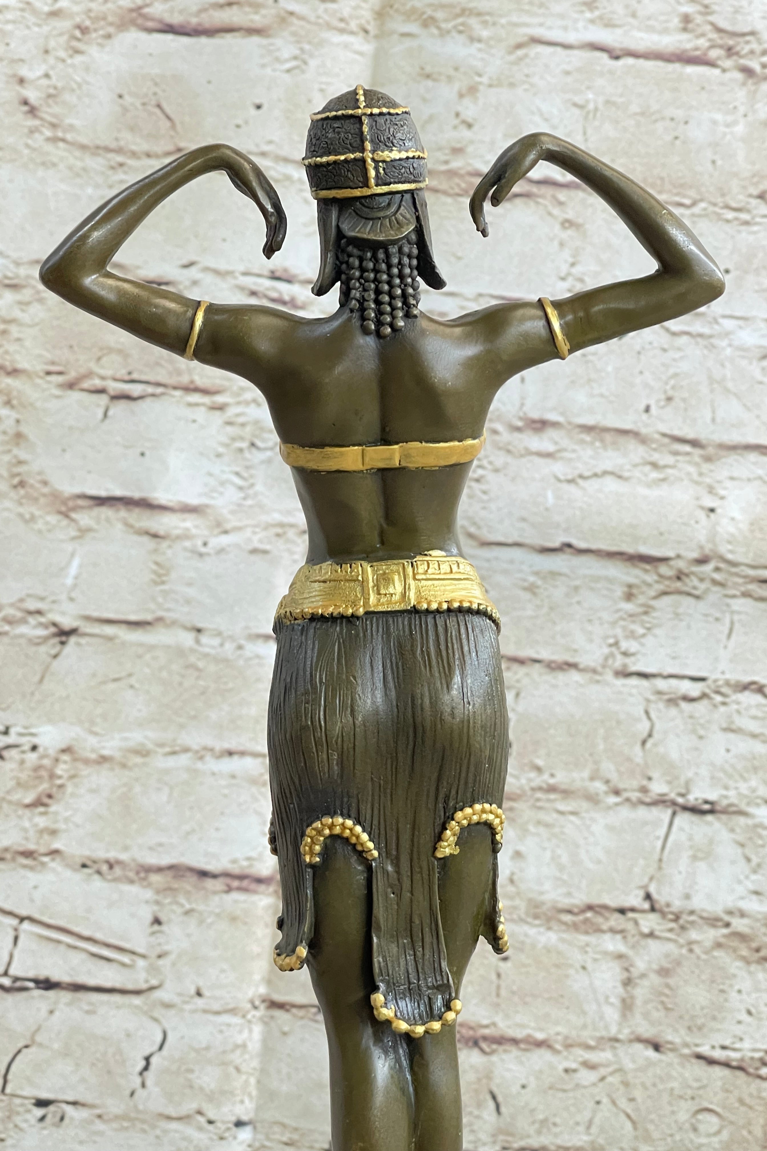 Demetre Chiparus ILLUSION OF VIRTUE Art Deco Bronze Statue Figure Sculpture 19" x 7"