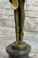Demetre Chiparus ILLUSION OF VIRTUE Art Deco Bronze Statue Figure Sculpture 19" x 7"