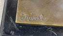 SIGNED ART DECO NUDE GIRL DANCER FAYRAL BRONZE STATUE MARBLE BASE FIGURINE LARGE
