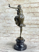 Chiparus Art Deco Gypsy Russian Dancer Bronze 15" X 6"