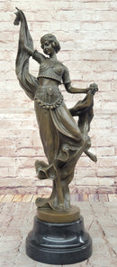 Art Deco Dancer Bronze Sculpture by D. Gonon