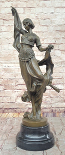 Art Deco Dancer Bronze Sculpture by D. Gonon