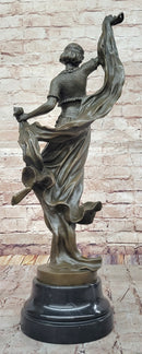 Art Deco Dancer Bronze Sculpture by D. Gonon