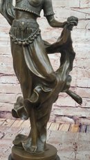 Art Deco Dancer Bronze Sculpture by D. Gonon