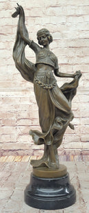 Art Deco Dancer Bronze Sculpture by D. Gonon