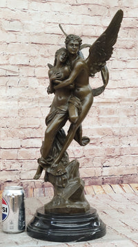 After Henri Godet Cupid and Psyche Romance Bronze