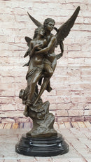 After Henri Godet Cupid and Psyche Romance Bronze