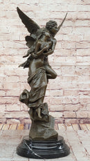 After Henri Godet Cupid and Psyche Romance Bronze