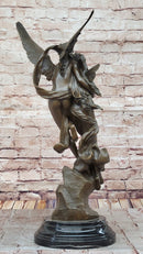 After Henri Godet Cupid and Psyche Romance Bronze