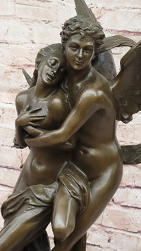 After Henri Godet Cupid and Psyche Romance Bronze