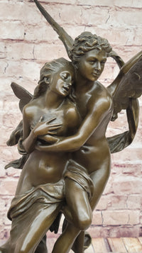 After Henri Godet Cupid and Psyche Romance Bronze