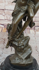 After Henri Godet Cupid and Psyche Romance Bronze