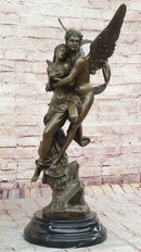 After Henri Godet Cupid and Psyche Romance Bronze