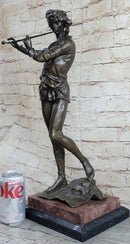 Musical Troubadour by Ringel Bronze Sculpture on Marble Base