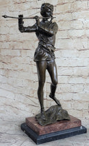 Musical Troubadour by Ringel Bronze Sculpture on Marble Base