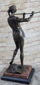 Musical Troubadour by Ringel Bronze Sculpture on Marble Base