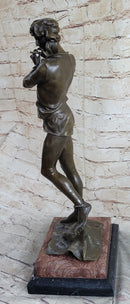 Musical Troubadour by Ringel Bronze Sculpture on Marble Base