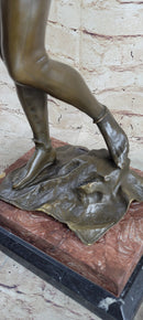 Musical Troubadour by Ringel Bronze Sculpture on Marble Base