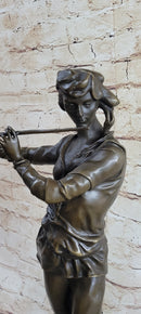 Musical Troubadour by Ringel Bronze Sculpture on Marble Base