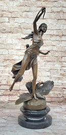 Diana The Huntress Killing Eagle Bronze Sculpture by Gaso