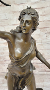 Diana The Huntress Killing Eagle Bronze Sculpture by Gaso