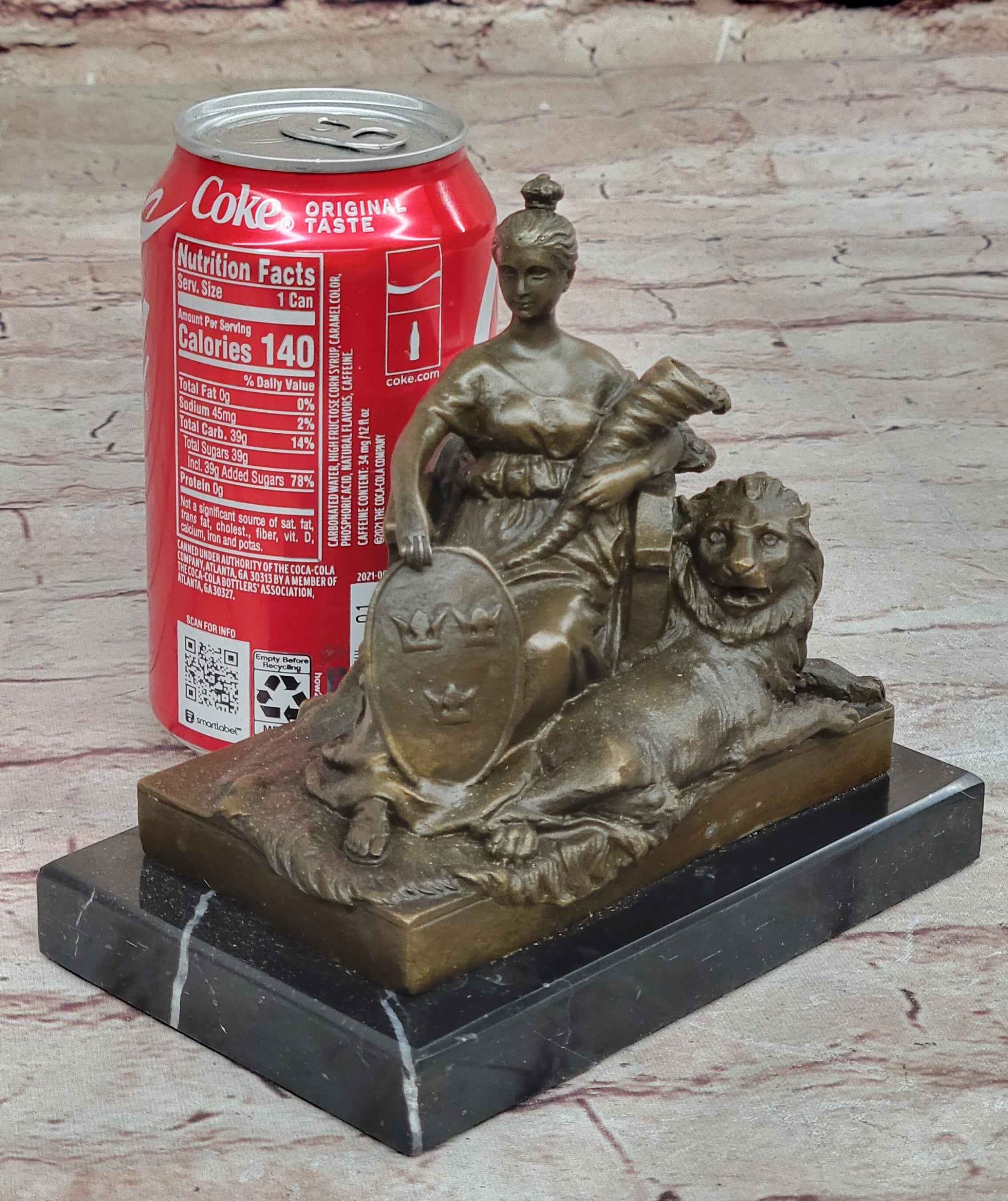 Fortuna Roman Goddess of Prosperity - Bronze Sculpture by Milo