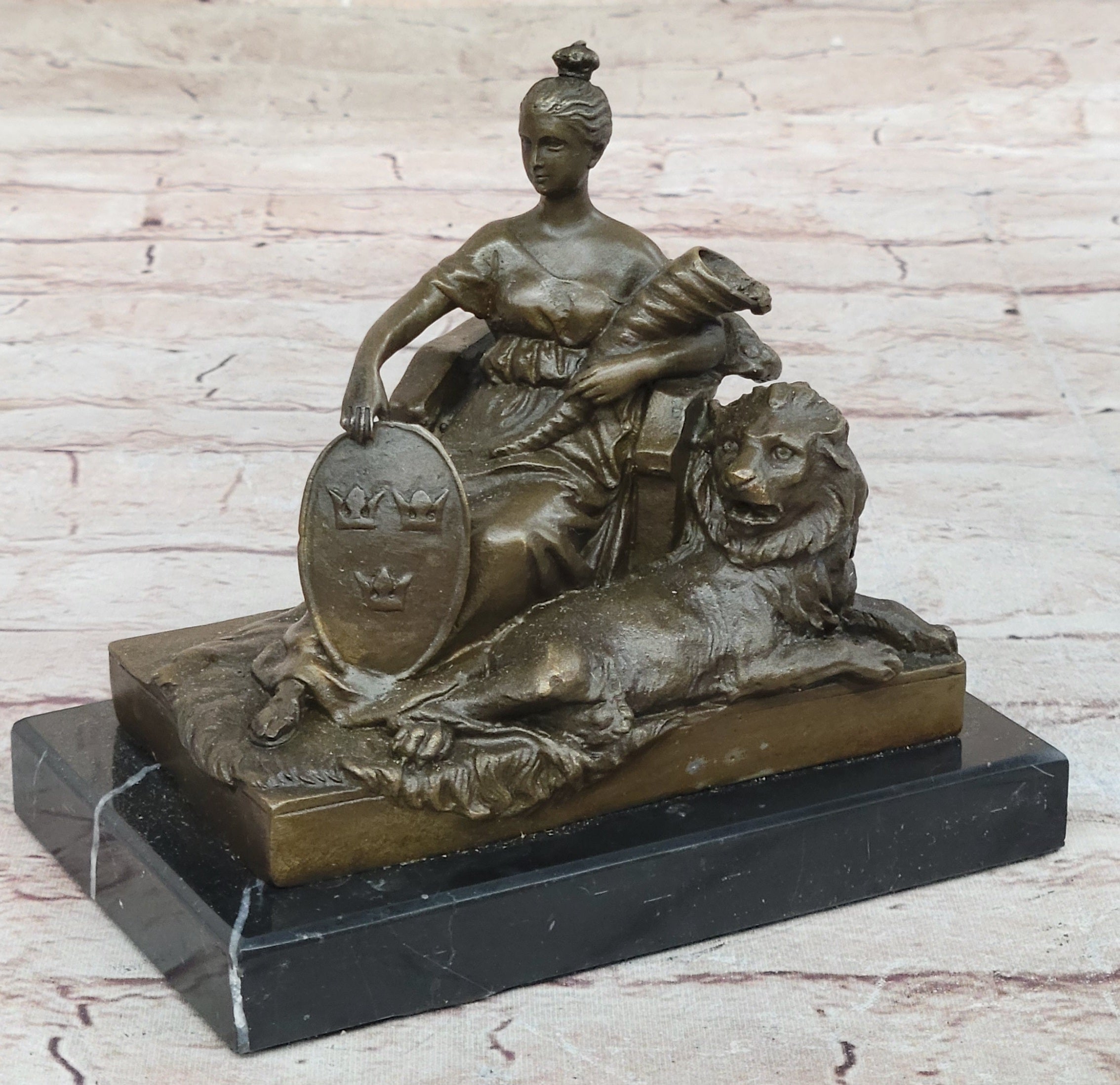 Fortuna Roman Goddess of Prosperity - Bronze Sculpture by Milo